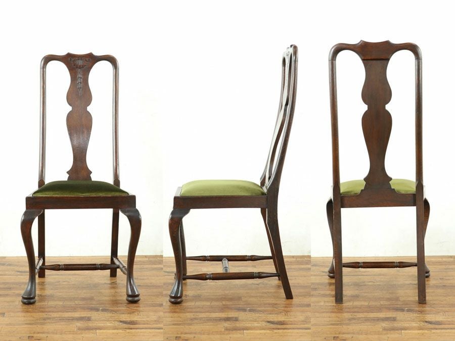 イギリス アンティーク 張替済チェア 59064