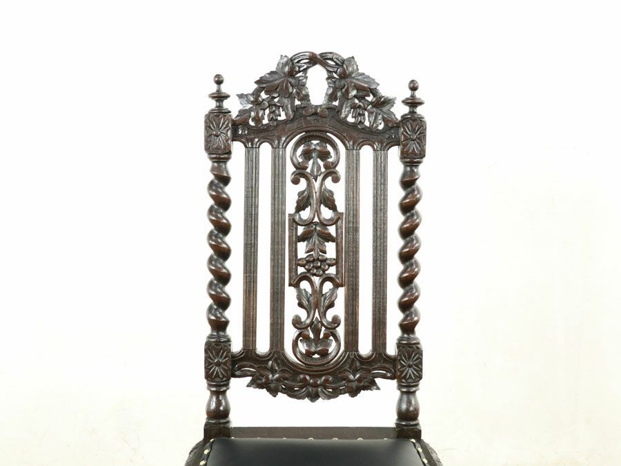 フランス アンティーク 張替済チェア 70485b