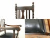 アンティーク家具 張替済アームチェア 59035