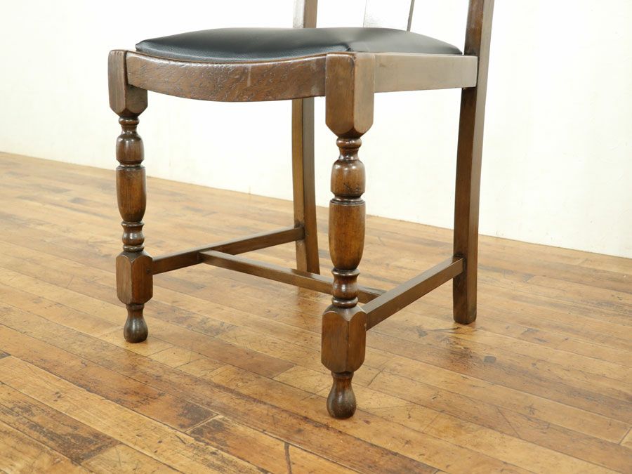 アンティーク家具 張替済チェア*4 59177