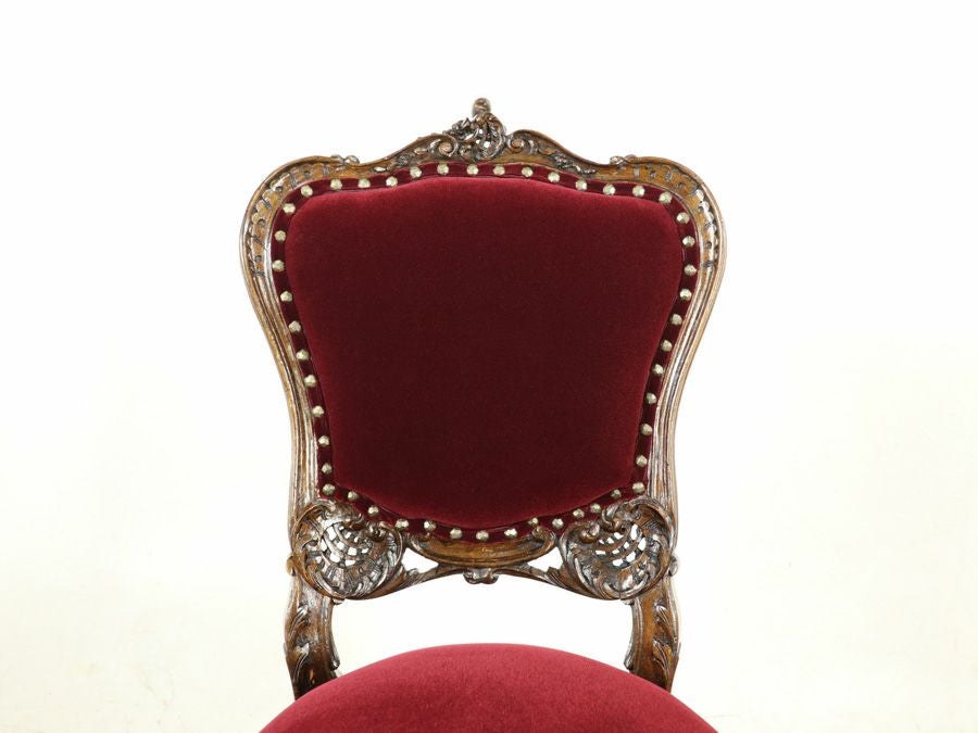 アンティーク家具 張替済チェア 64802d