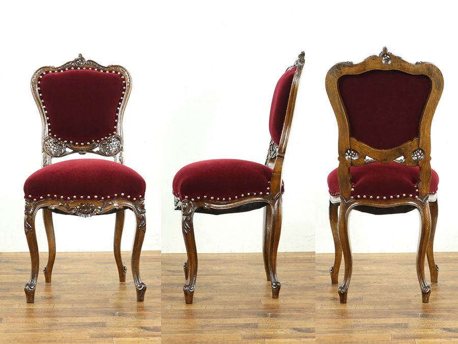 アンティーク家具 張替済チェア 64802d