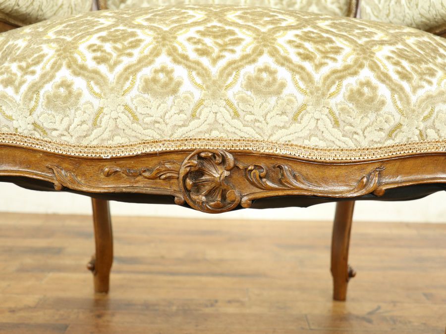 アンティーク家具 張替済アームチェア 64895b