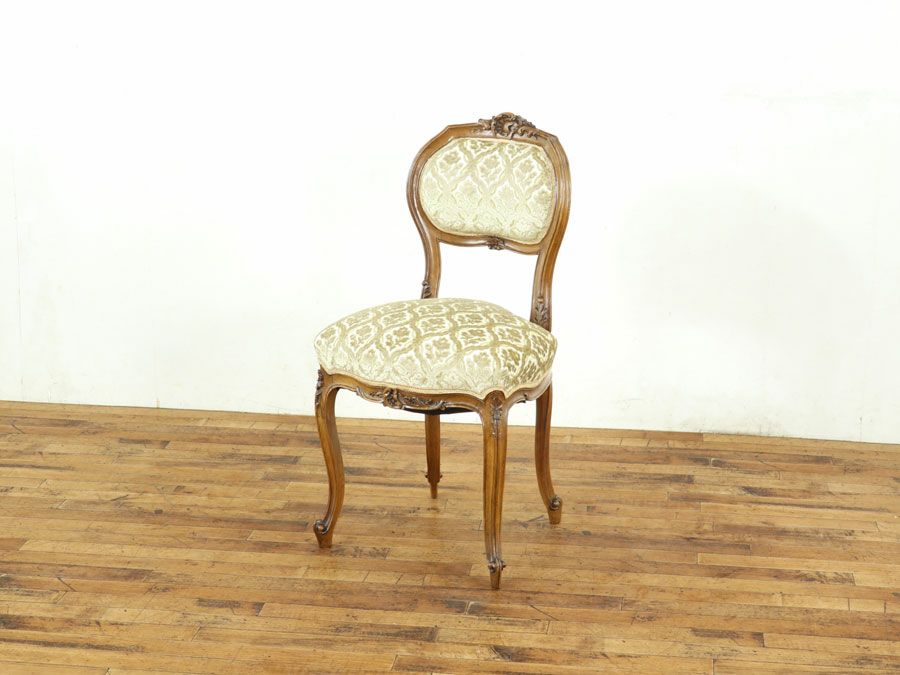 アンティーク家具 張替済チェア 64895d