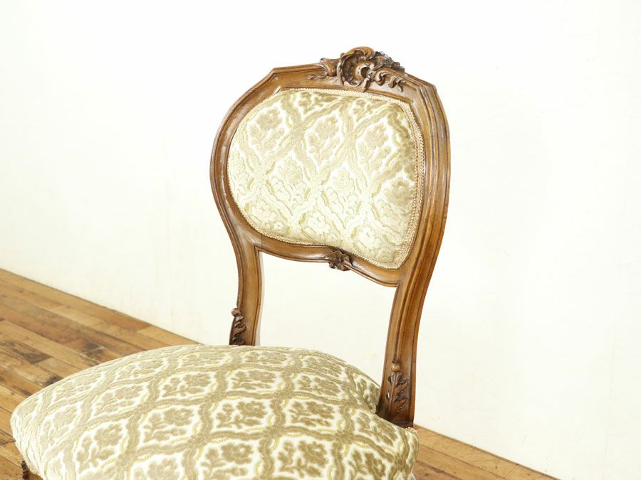 アンティーク家具 張替済チェア 64895d