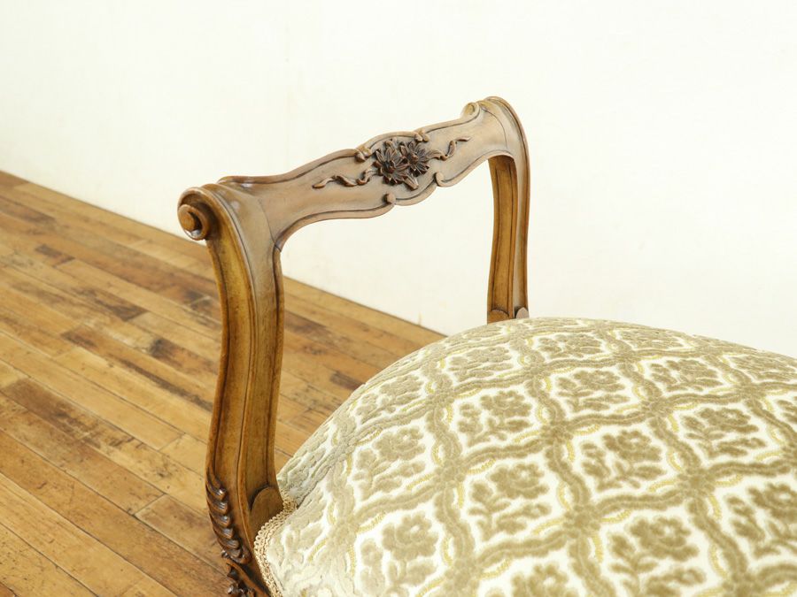 アンティーク家具 張替済スツール 64895e