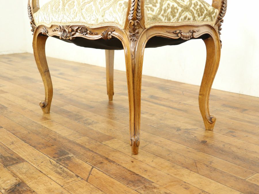 アンティーク家具 張替済スツール 64895e