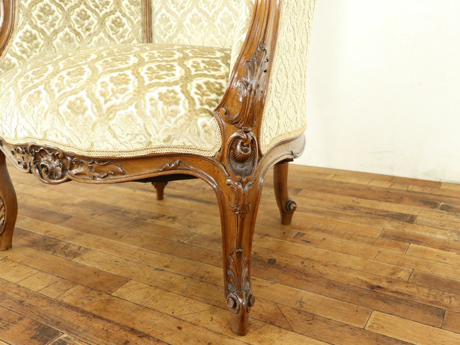 アンティーク家具 張替済アームチェア 64895c