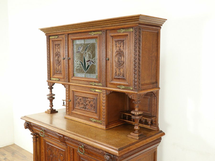 アンティーク家具 キャビネット 65092