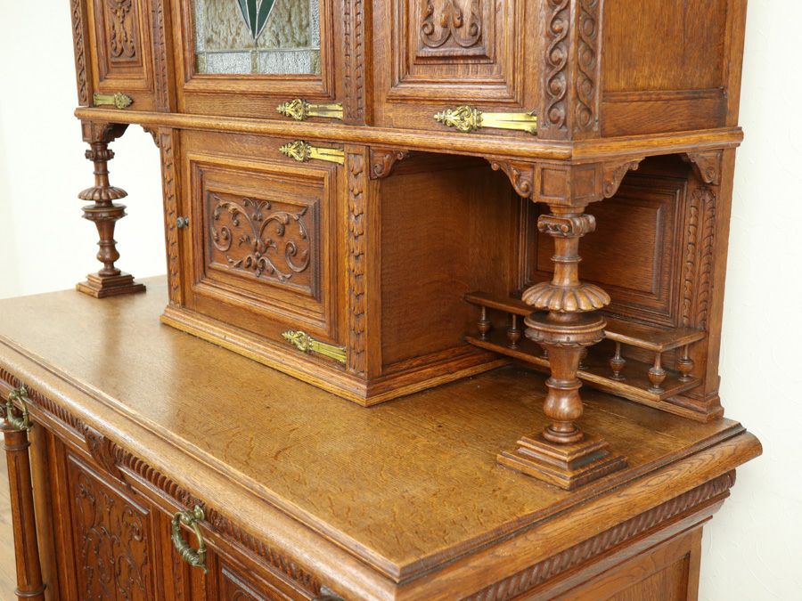 アンティーク家具 キャビネット 65092