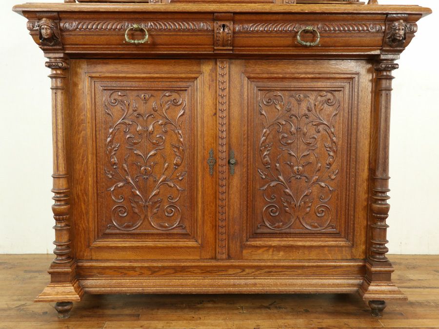 アンティーク家具 キャビネット 65092