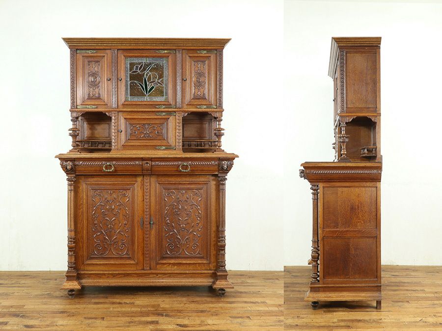 アンティーク家具 キャビネット 65092