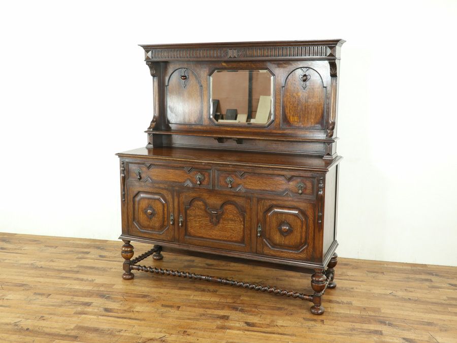 アンティーク ミラーバックサイドボード 59262