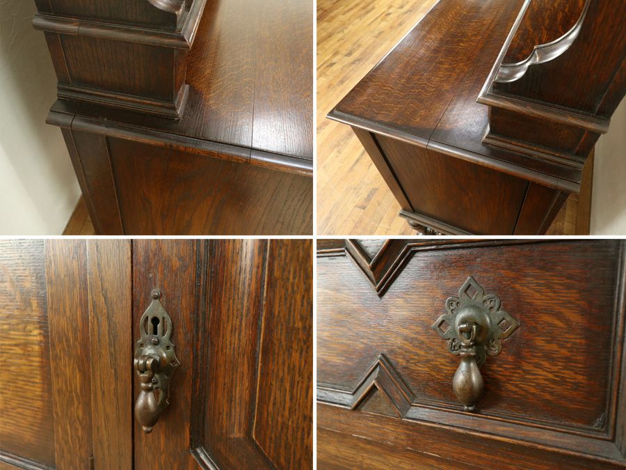 アンティーク ミラーバックサイドボード 59262