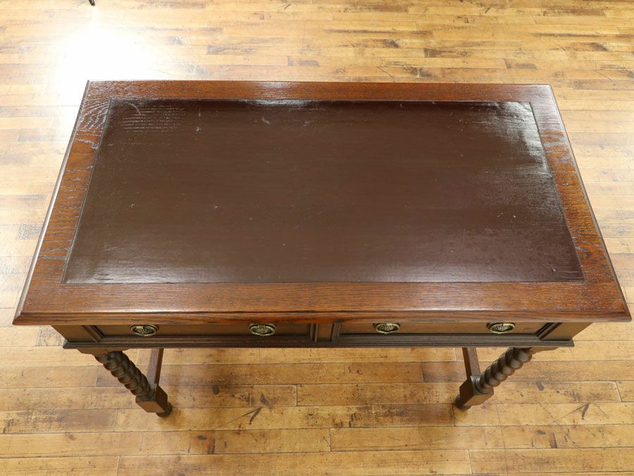 アンティーク家具 レザートップデスク 59269