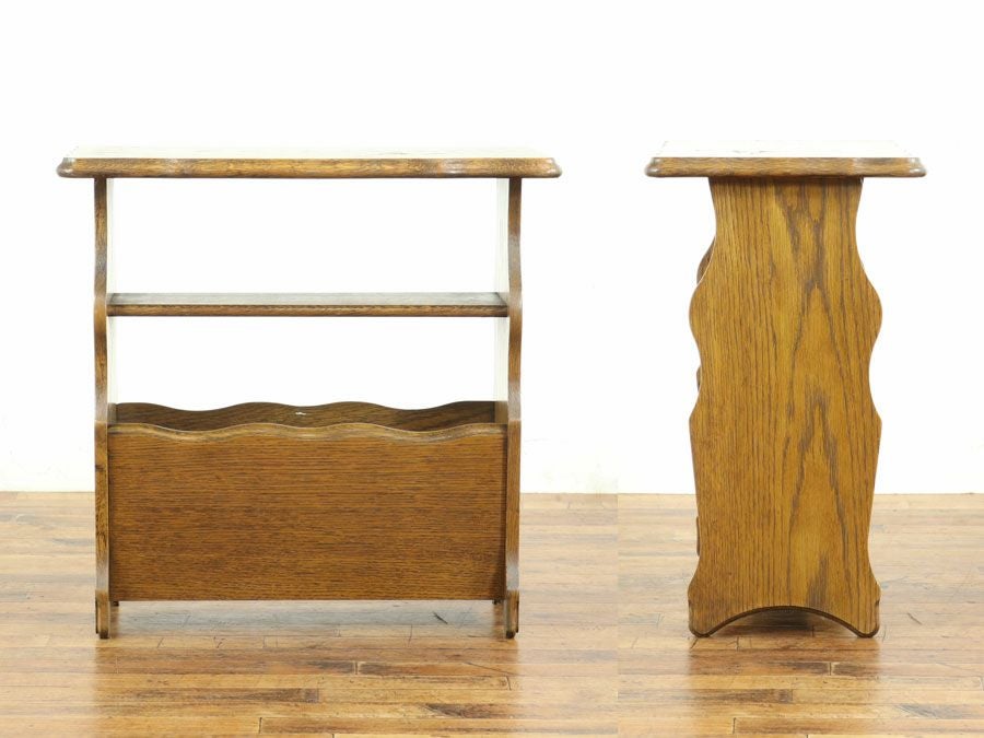 アンティーク家具 マガジンラック 65118a