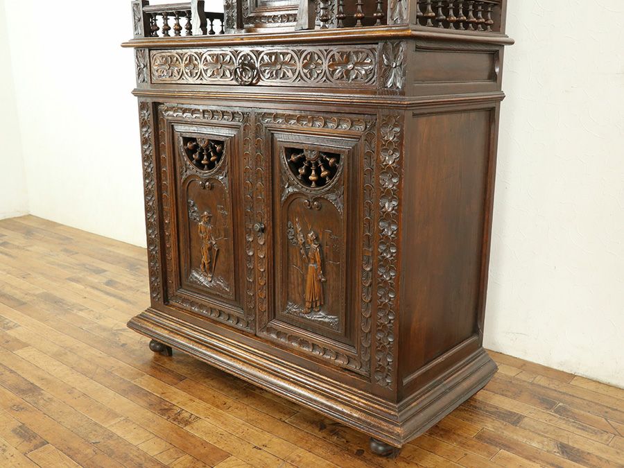 アンティーク家具 キャビネット 65065