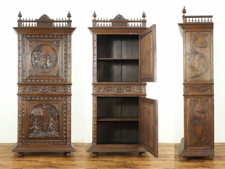 アンティーク家具 キャビネット 65139