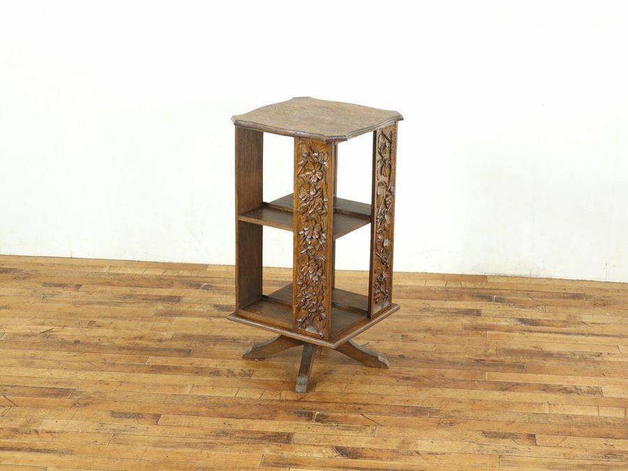 アンティーク リボルビングブックケース 59292