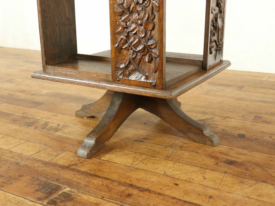 アンティーク リボルビングブックケース 59292