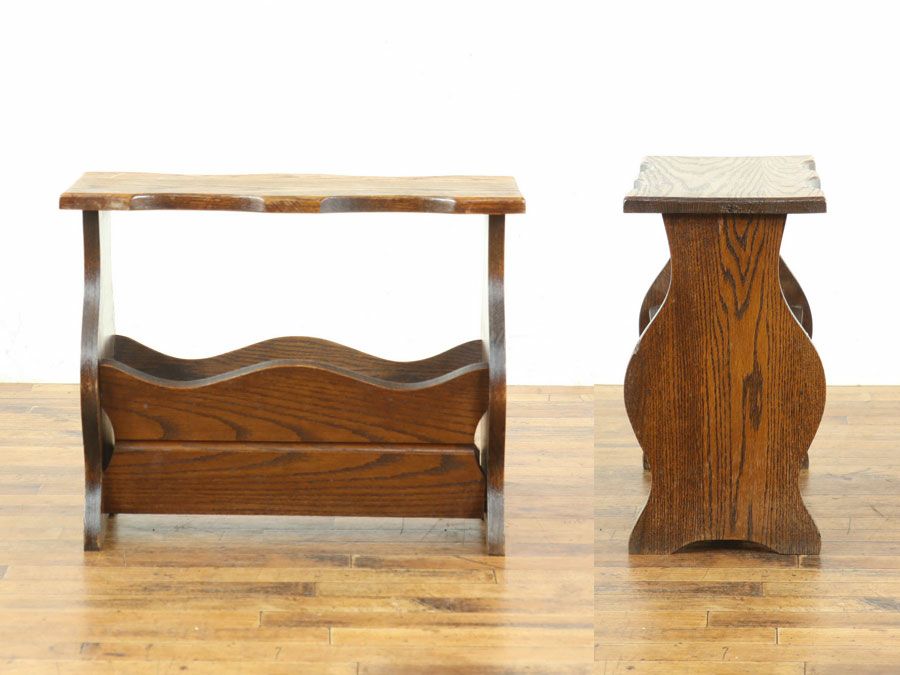 アンティーク家具 マガジンラック 65161