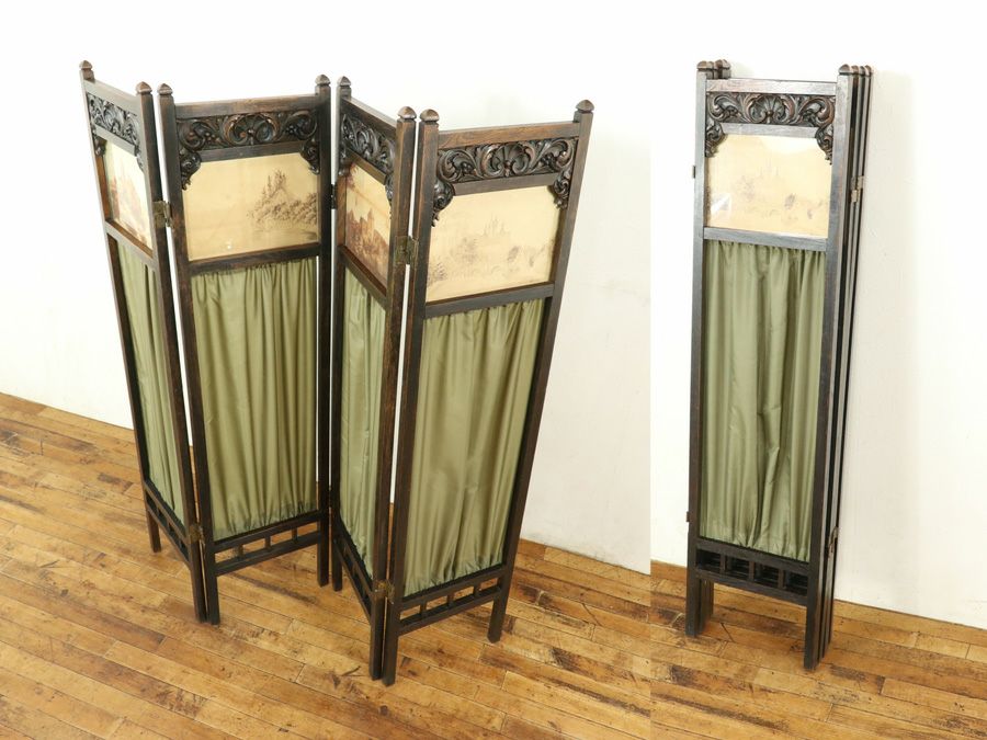 アンティーク家具 スクリーン 65099