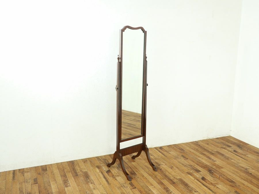 お洋服屋さんにアンティークな雰囲気を 全身鏡 シュバルミラー 59293