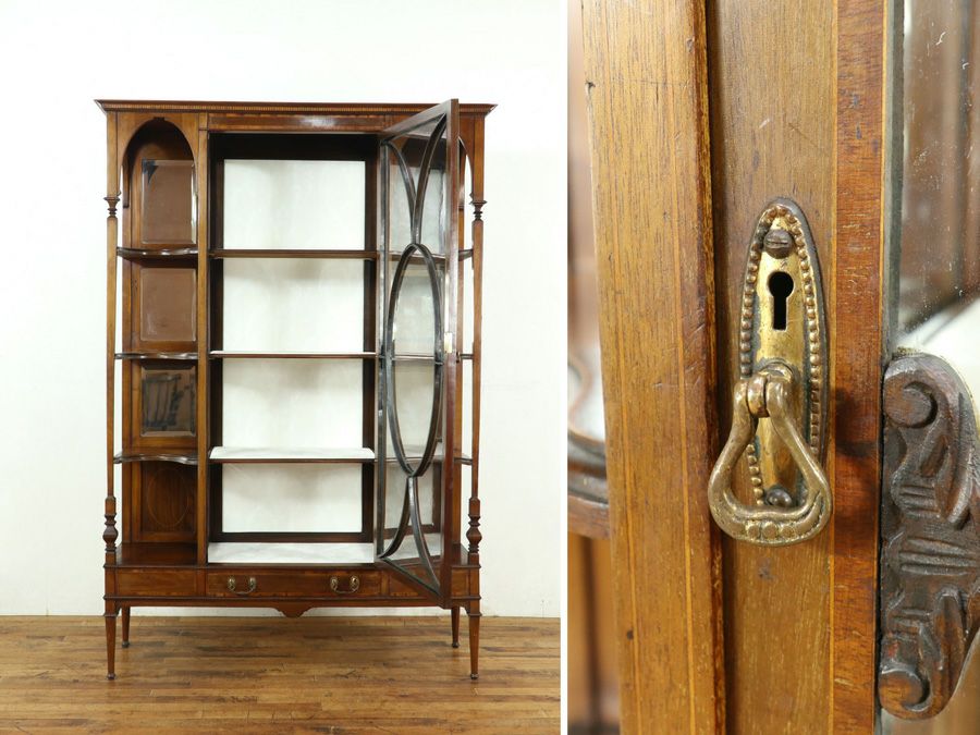 アンティーク家具 キャビネット 59328