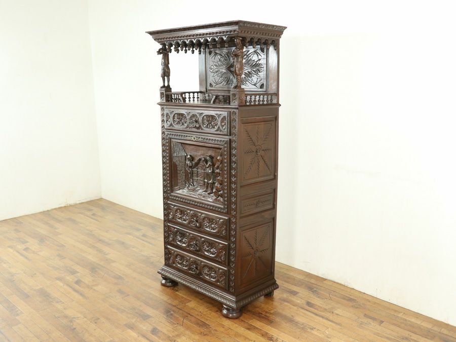 アンティーク家具 キャビネット 65135