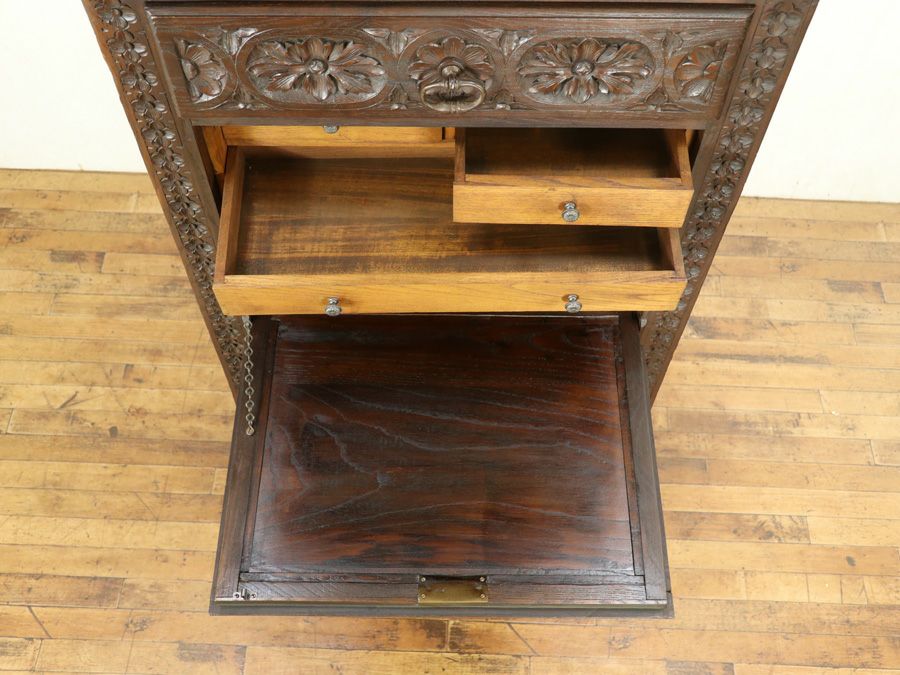 アンティーク家具 キャビネット 65135