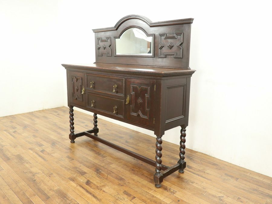 アンティーク家具 ミラーサイド 59499