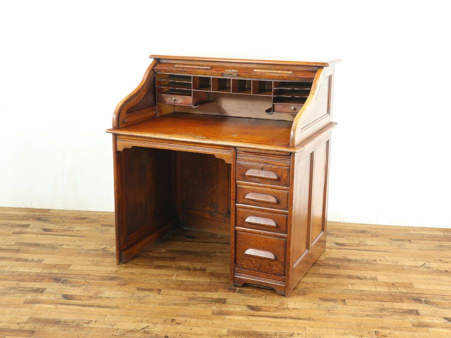 アンティーク家具 ロールトップデスク 59314