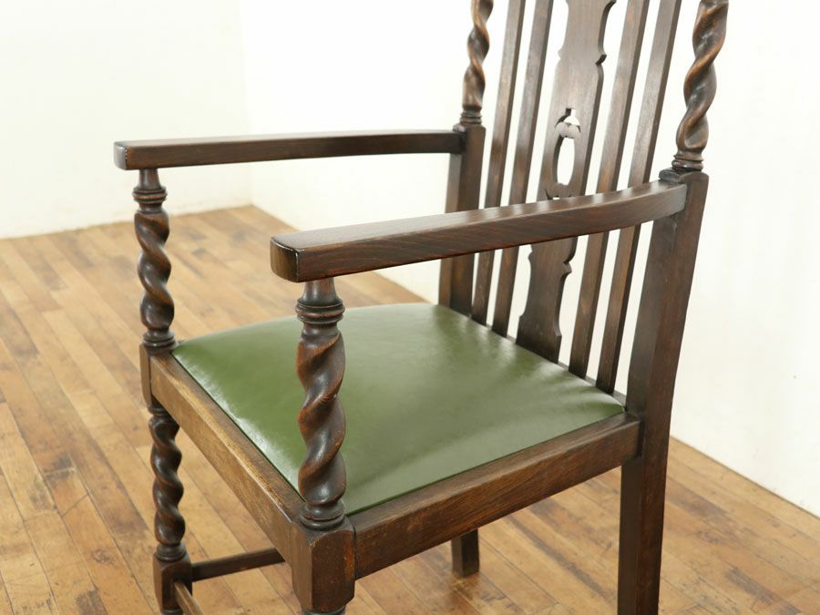 アンティーク家具張替済アームチェア 59464b