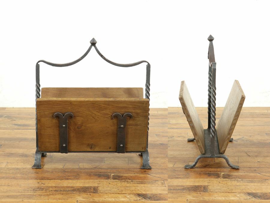 オランダアンティーク家具マガジンラック 65132