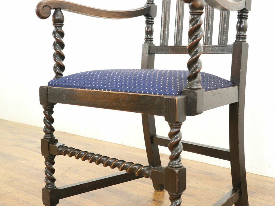 アンティーク家具張替済アームチェア 59418