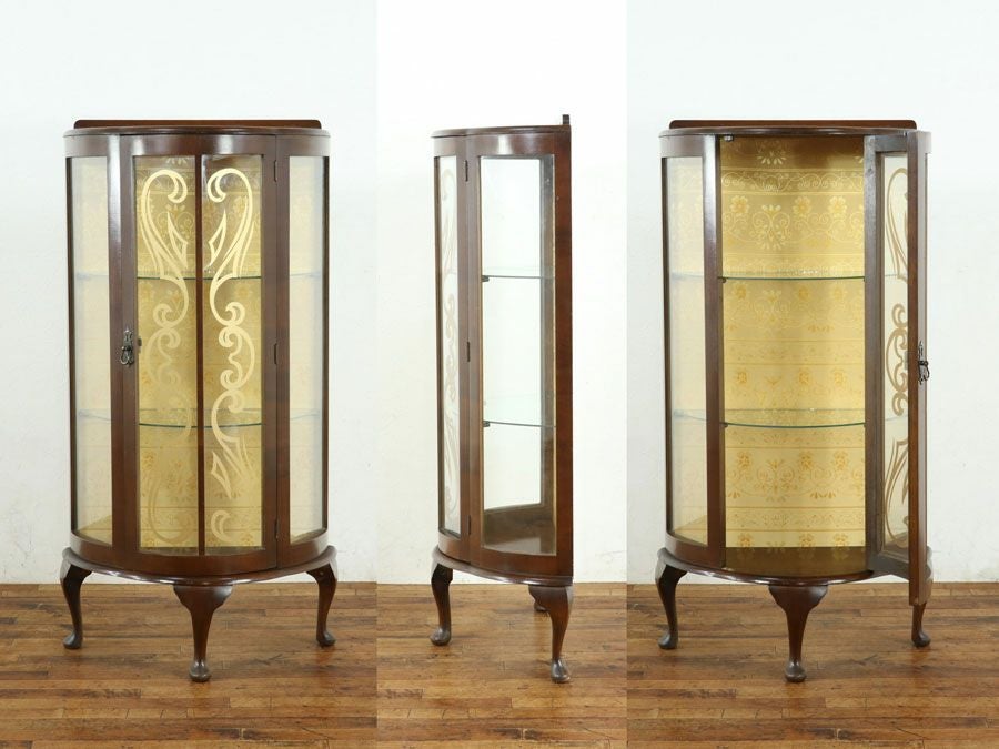 アンティーク家具張替済ショーケース 59419