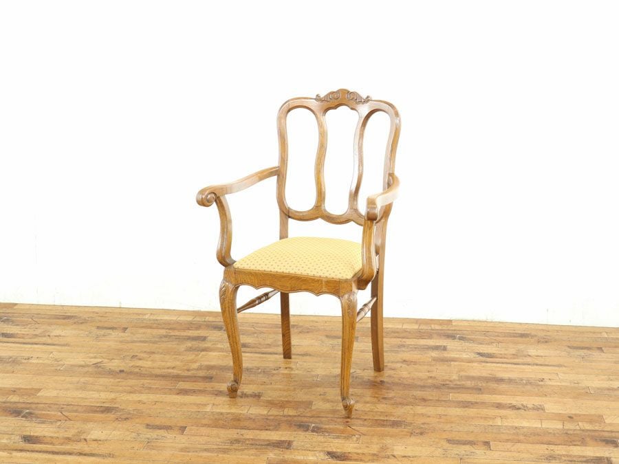 アンティーク家具張替済アームチェア 65125