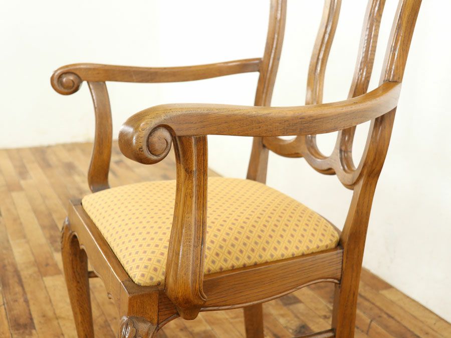 アンティーク家具張替済アームチェア 65125