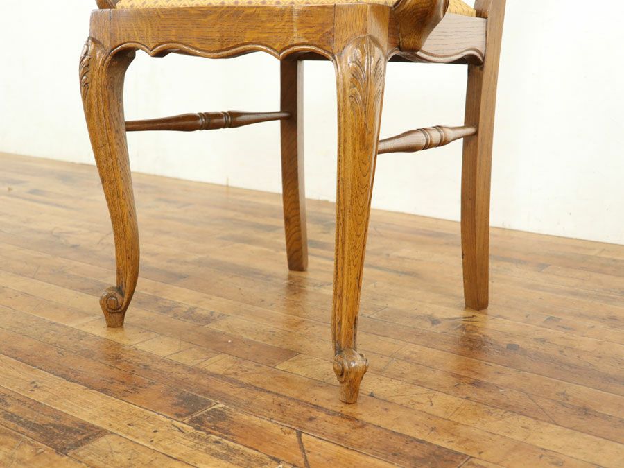 アンティーク家具張替済アームチェア 65125