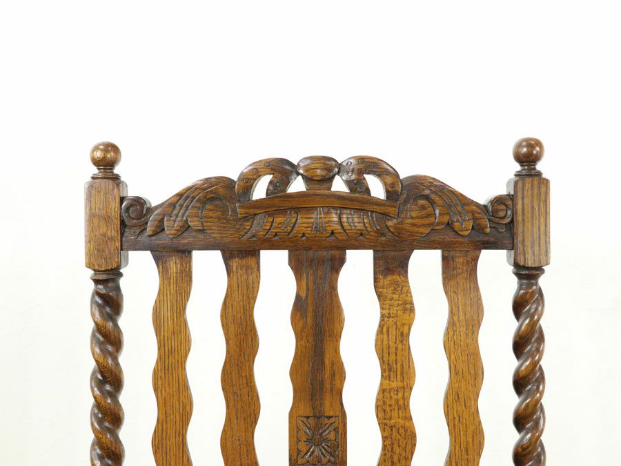 アンティーク家具張替済アームチェア 59331a