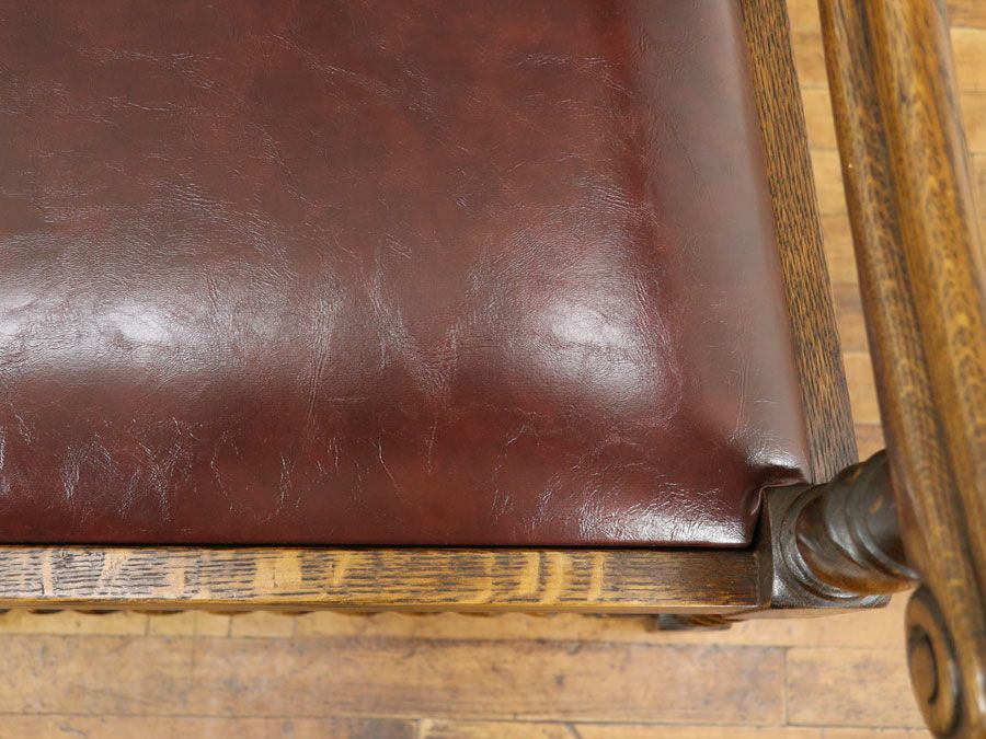 アンティーク家具張替済アームチェア 59331a