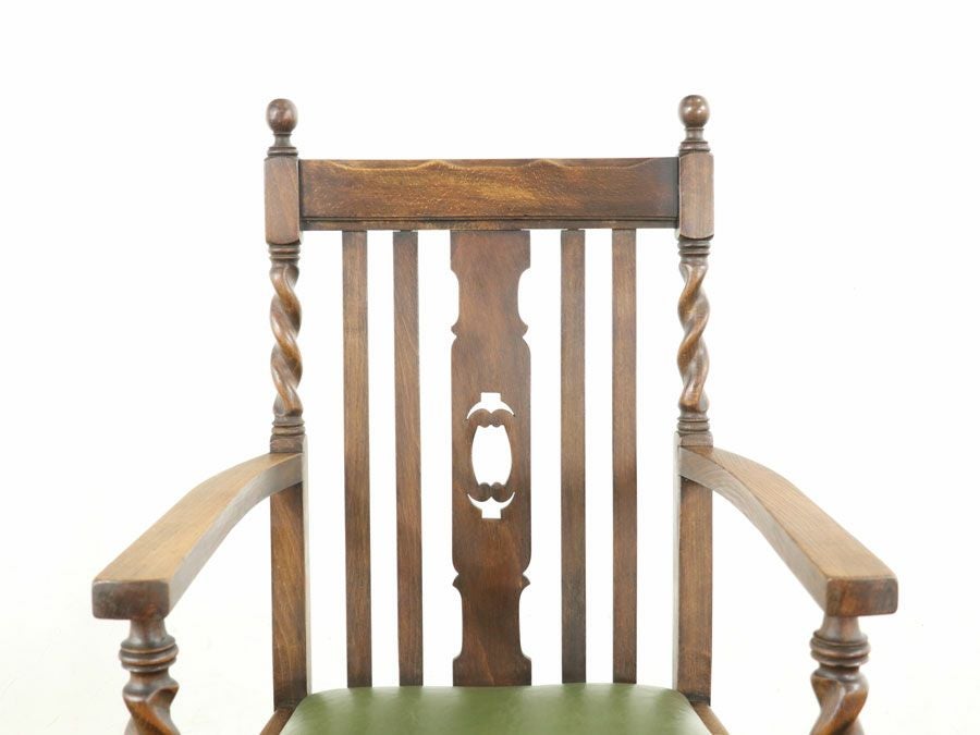 アンティーク家具張替済アームチェア 59464a