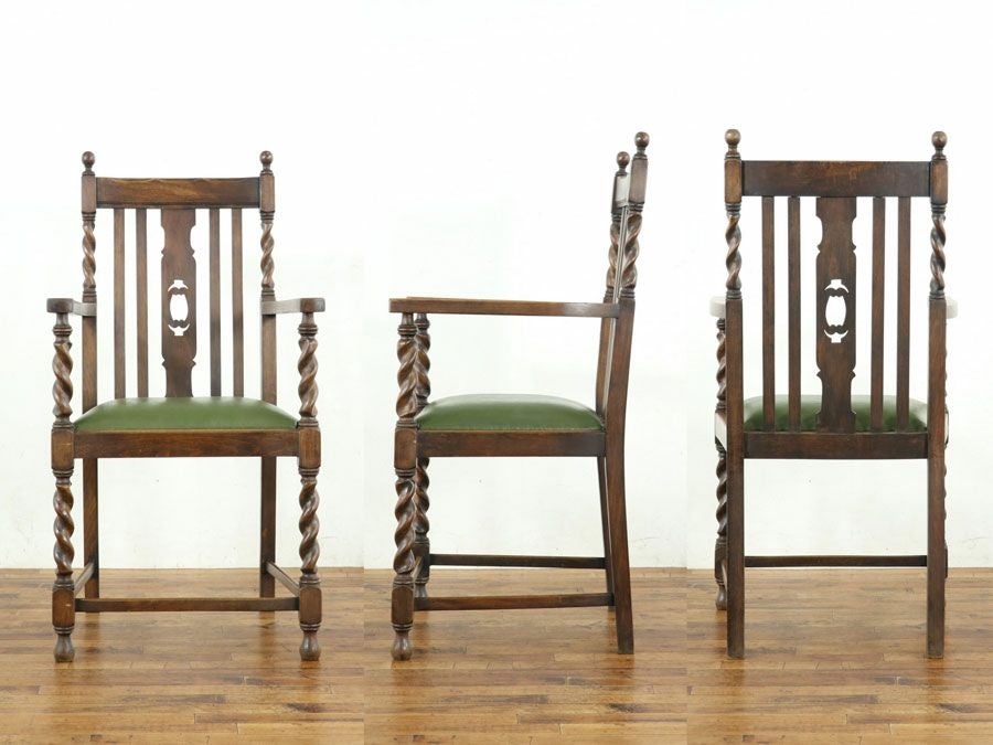 アンティーク家具張替済アームチェア 59464a