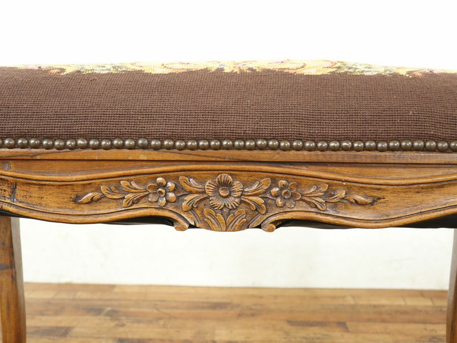 アンティーク家具プチポワン スツール 65066