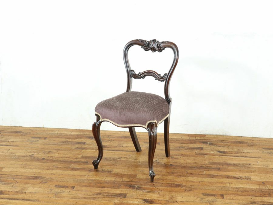 アンティーク家具張替済 バルーンチェア 59250