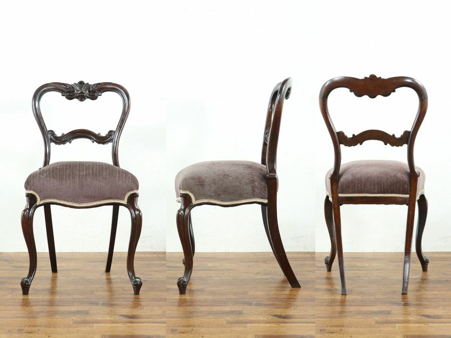 アンティーク家具張替済 バルーンチェア 59250