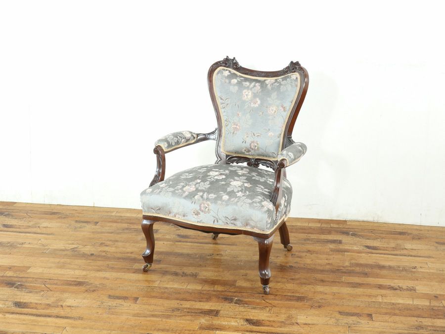 アンティーク家具張替済 シングルソファ 59364