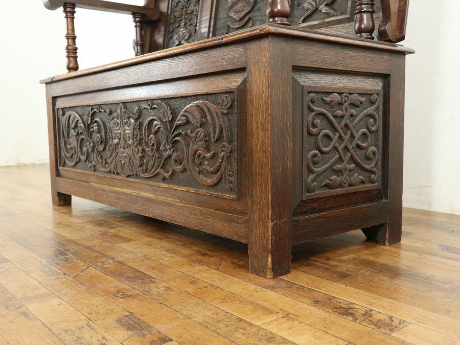 アンティーク家具モンクスベンチ 59707