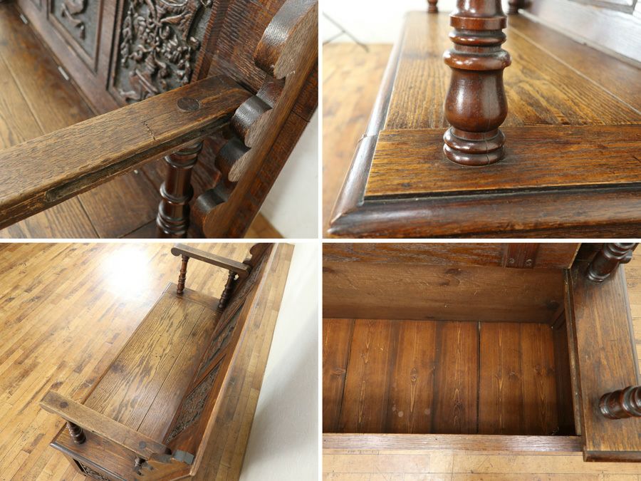 アンティーク家具モンクスベンチ 59707