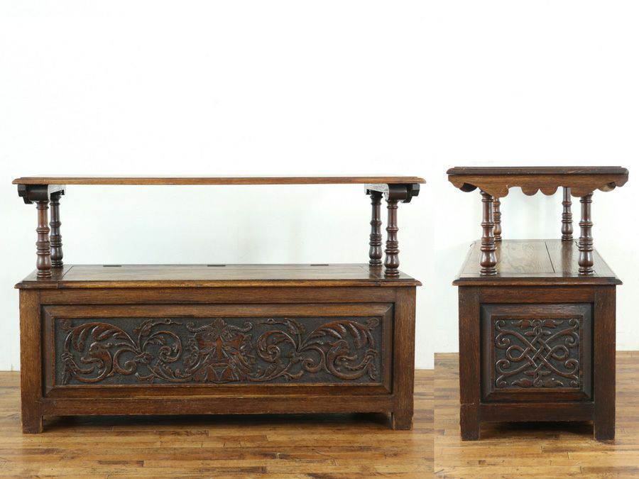 アンティーク家具モンクスベンチ 59707